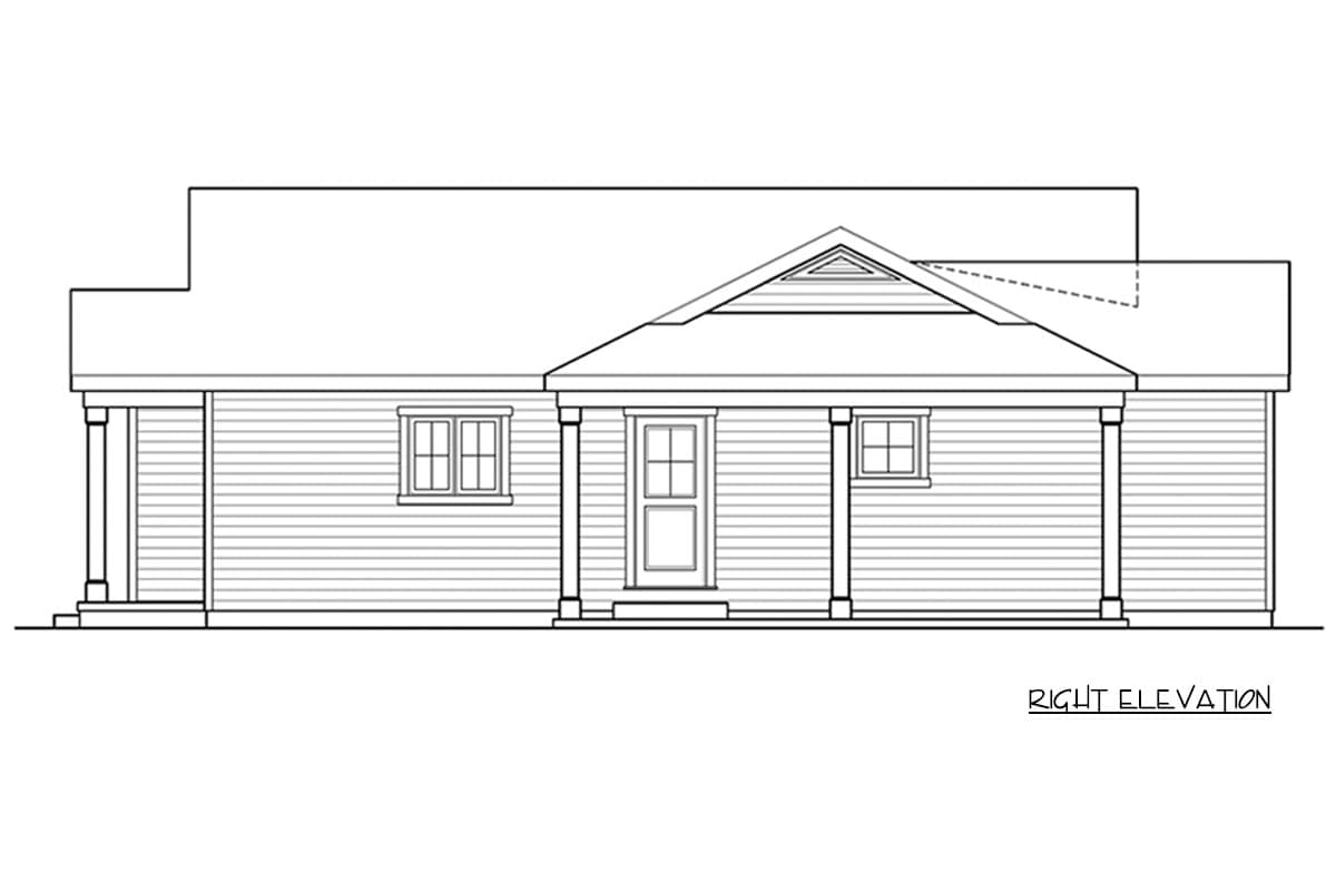 Plan 22207SL: Cozy 1-Bedroom Craftsman Cottage House Plan with Carport - Image #2 - Cottage, Craftsman, Mountain