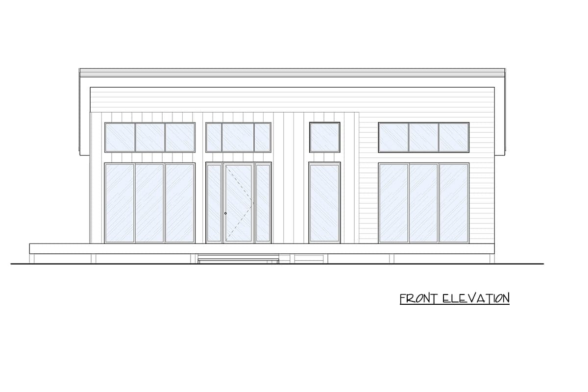 Plan 337012JUN: Modern Mountain Retreat House Plan with Loft and Vaulted Ceilings - Image #3 - Cabin, Contemporary, Cottage, Modern