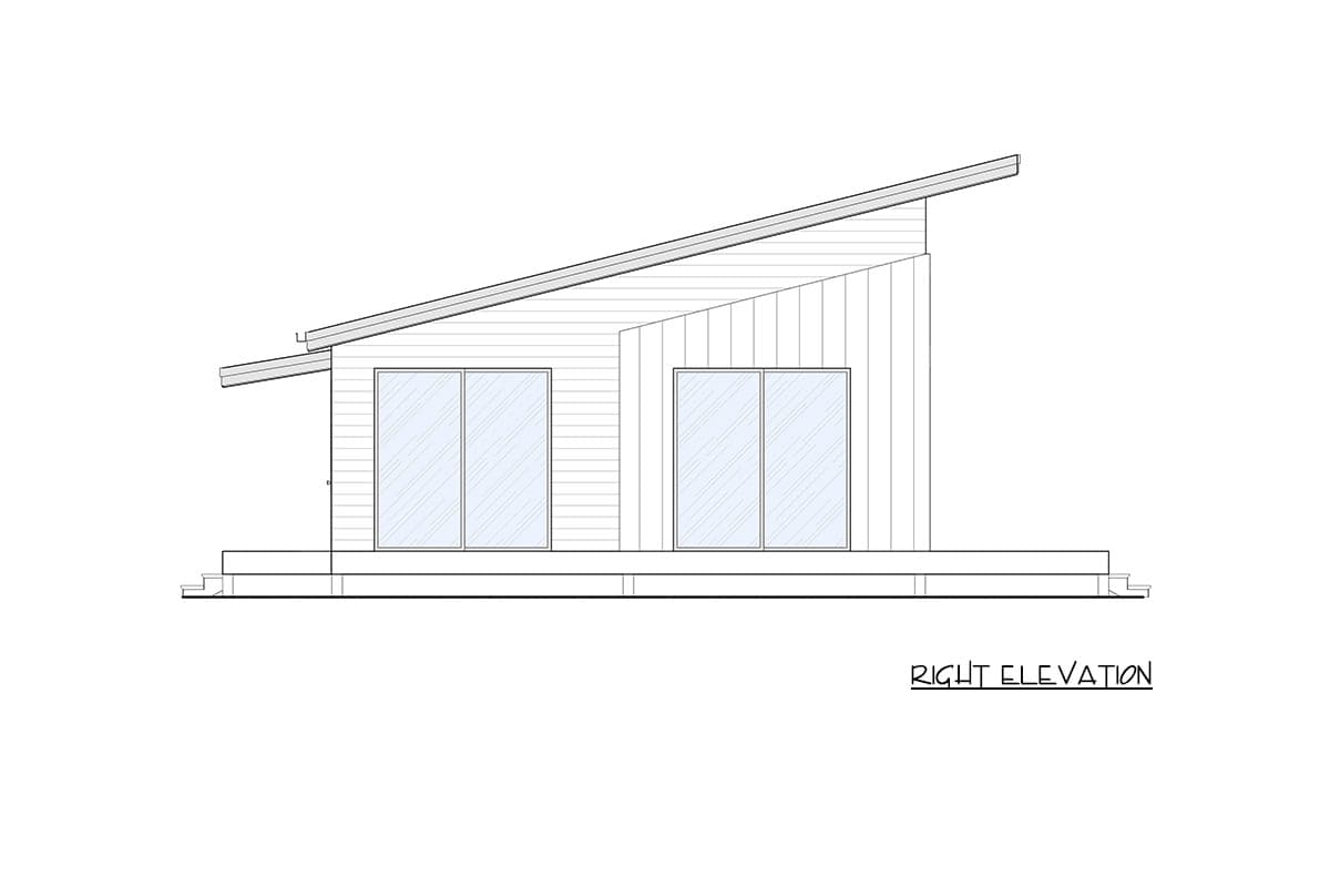Plan 337012JUN: Modern Mountain Retreat House Plan with Loft and Vaulted Ceilings - Image #6 - Cabin, Contemporary, Cottage, Modern