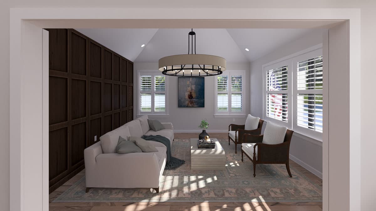 Plan 61754UT: Spacious Modern Farmhouse House Plan with 3315 Sq Ft and Home Office - Image #7 - Modern Farmhouse, Traditional