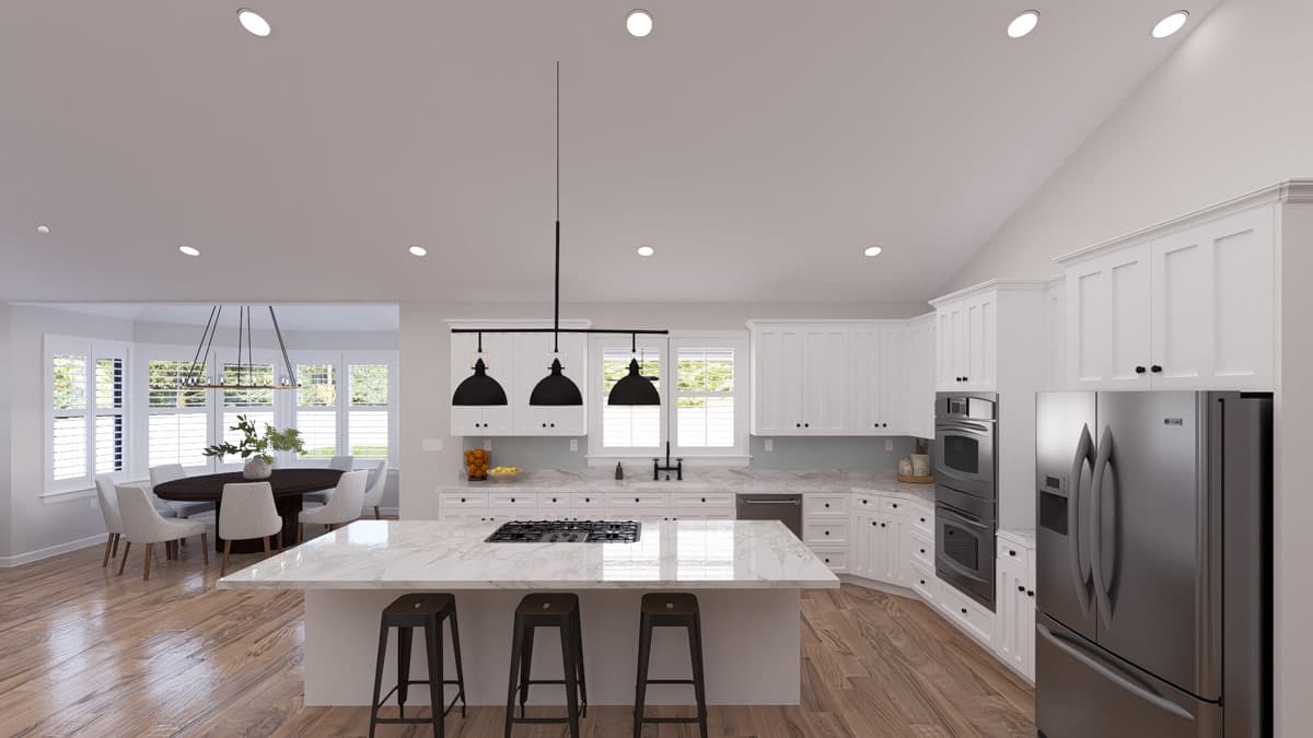 Plan 61754UT: Spacious Modern Farmhouse House Plan with 3315 Sq Ft and Home Office - Image #14 - Modern Farmhouse, Traditional