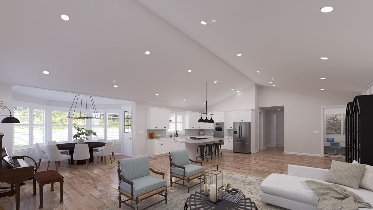 Plan 61754UT: Spacious Modern Farmhouse House Plan with 3315 Sq Ft and Home Office - Image #13 - Modern Farmhouse, Traditional