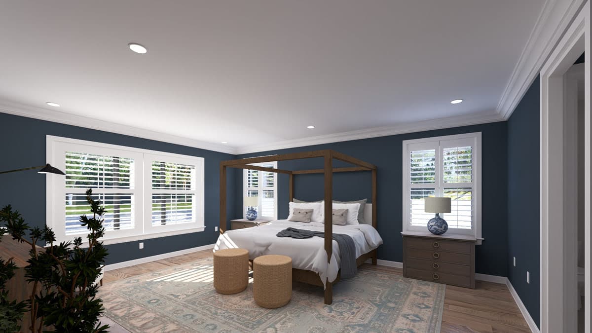 Plan 61754UT: Spacious Modern Farmhouse House Plan with 3315 Sq Ft and Home Office - Image #17 - Modern Farmhouse, Traditional