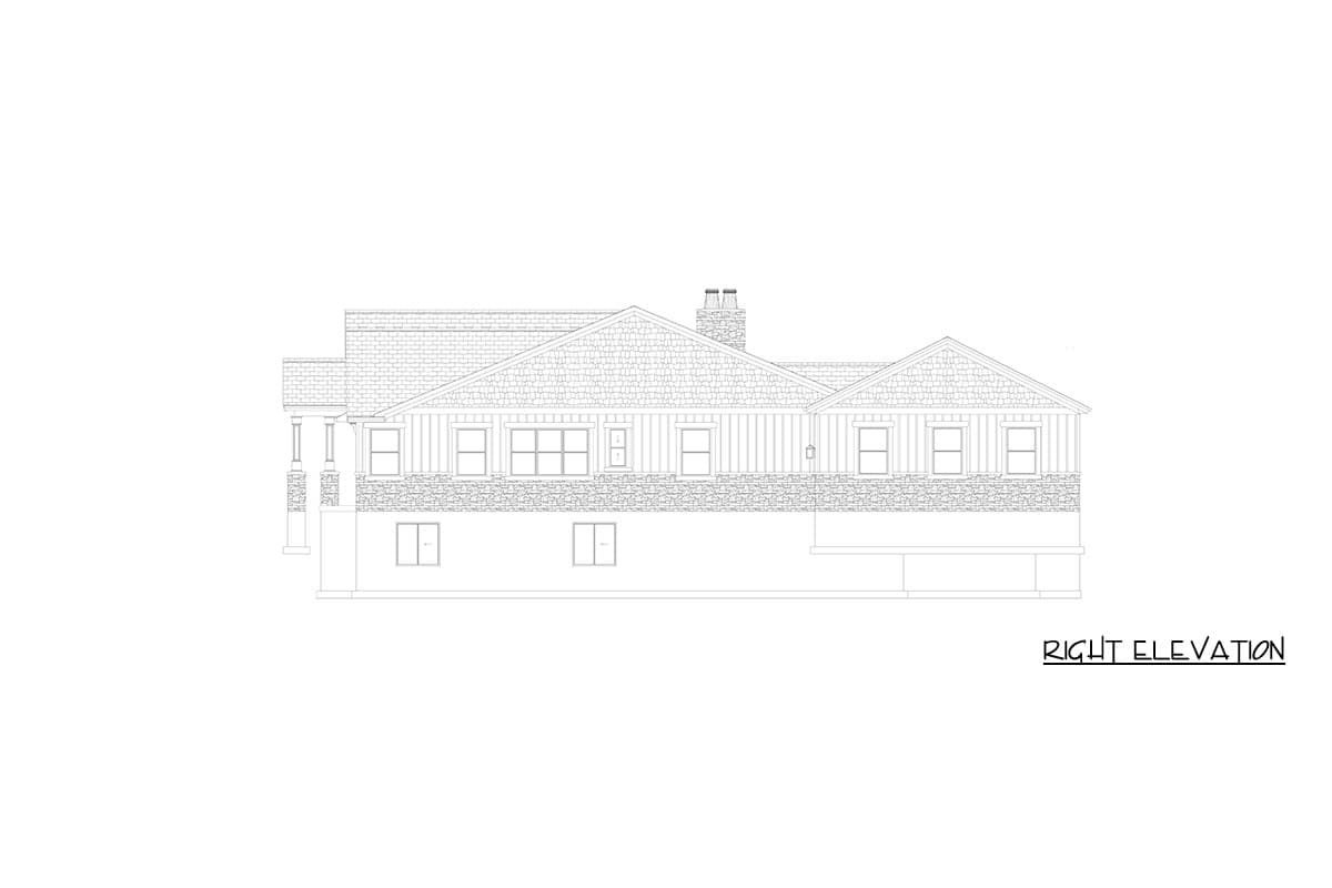 Plan 61754UT: Spacious Modern Farmhouse House Plan with 3315 Sq Ft and Home Office - Image #26 - Modern Farmhouse, Traditional