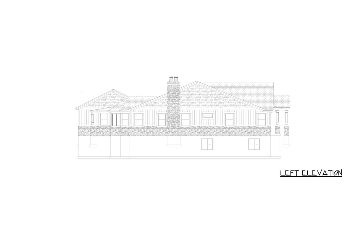 Plan 61754UT: Spacious Modern Farmhouse House Plan with 3315 Sq Ft and Home Office - Image #24 - Modern Farmhouse, Traditional