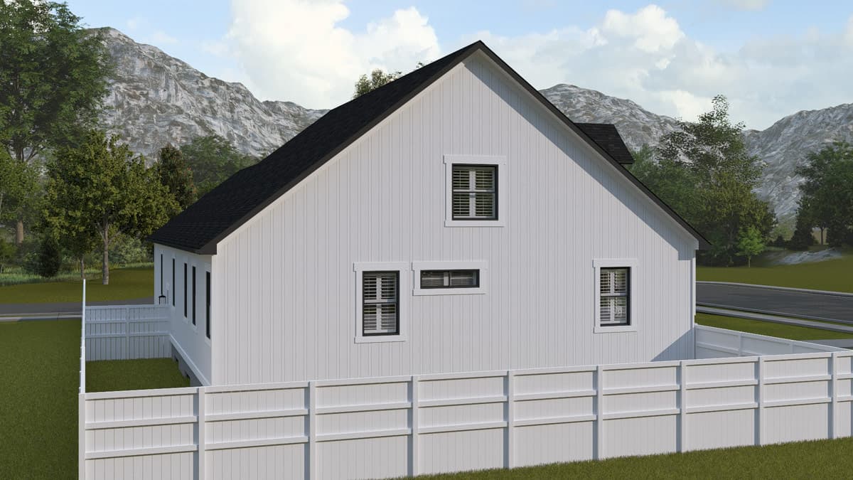 Plan 61755UT: 3-Bedroom Farmhouse House Plan with Wraparound Porch - Image #4 - Craftsman, Farmhouse, Traditional