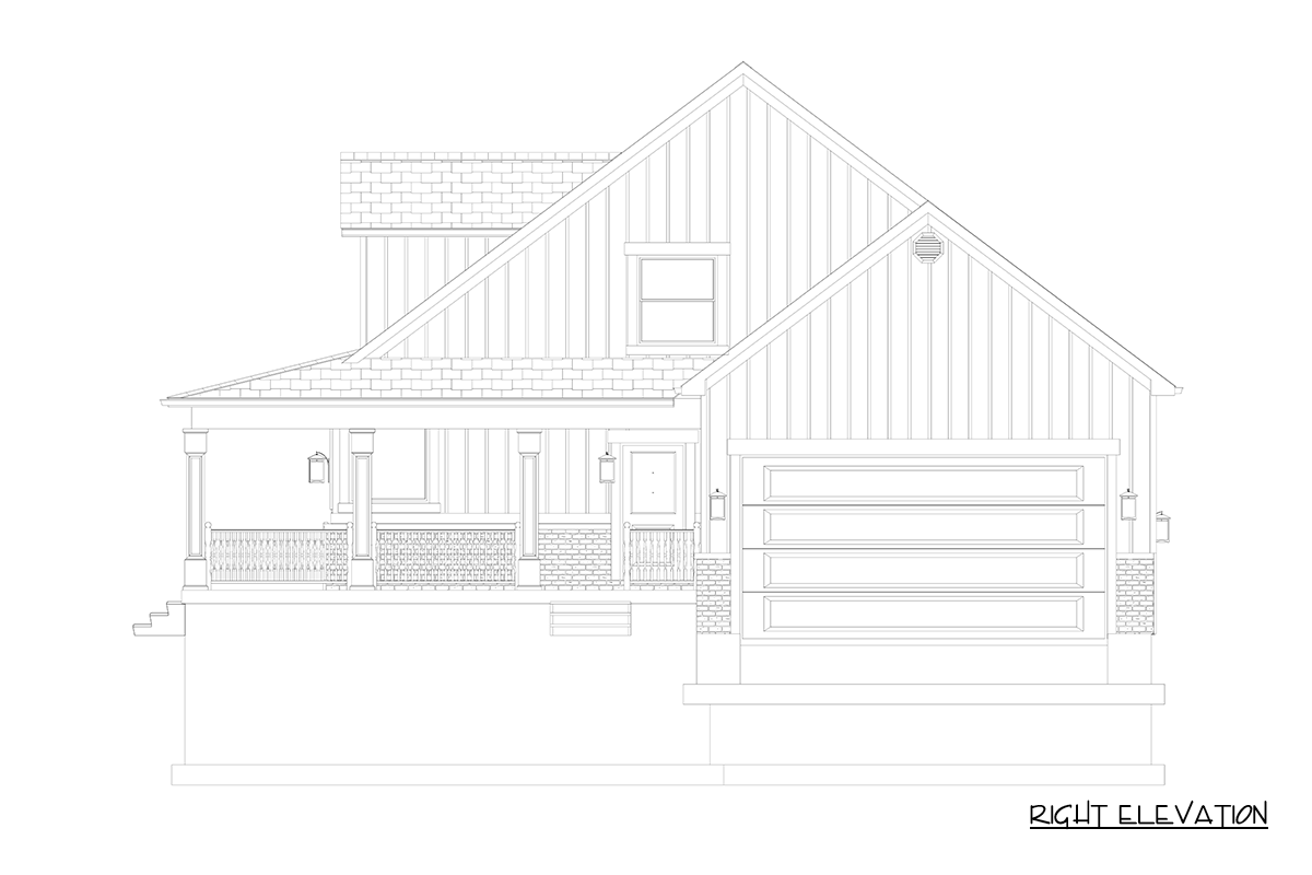 Plan 61755UT: 3-Bedroom Farmhouse House Plan with Wraparound Porch - Image #21 - Craftsman, Farmhouse, Traditional