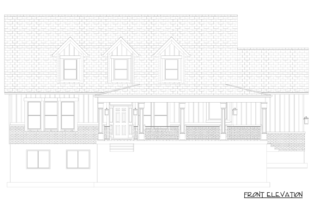 Plan 61755UT: 3-Bedroom Farmhouse House Plan with Wraparound Porch - Image #18 - Craftsman, Farmhouse, Traditional