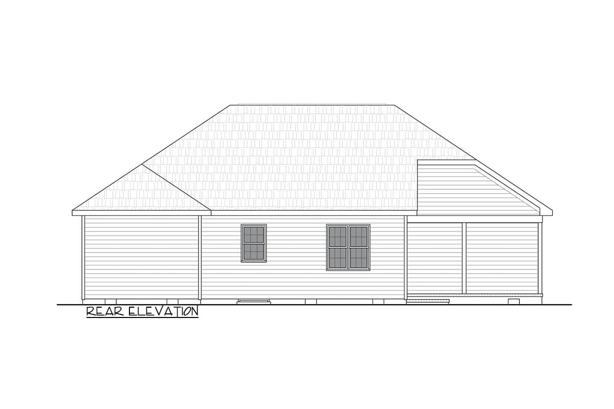 Plan 25948GE: Three Bedroom Traditional Ranch House Plan with Two Car Garage - Image #5 - Ranch, Traditional
