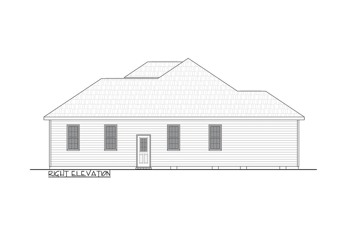 Plan 25948GE: Three Bedroom Traditional Ranch House Plan with Two Car Garage - Image #6 - Ranch, Traditional