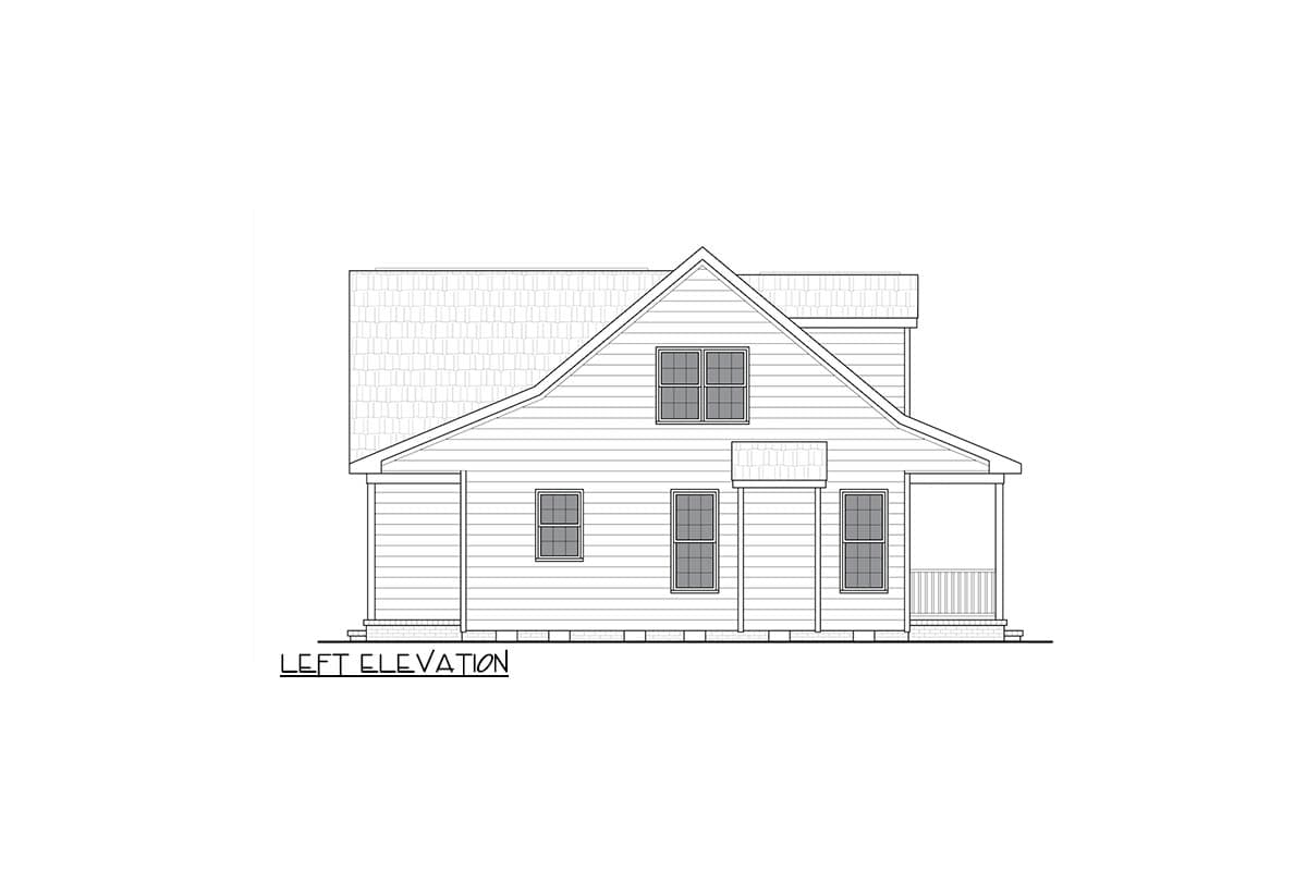 Plan 25949GE: Three Bedroom Country Ranch House Plan with Optional Bonus Room - Image #5 - Country, Ranch, Traditional