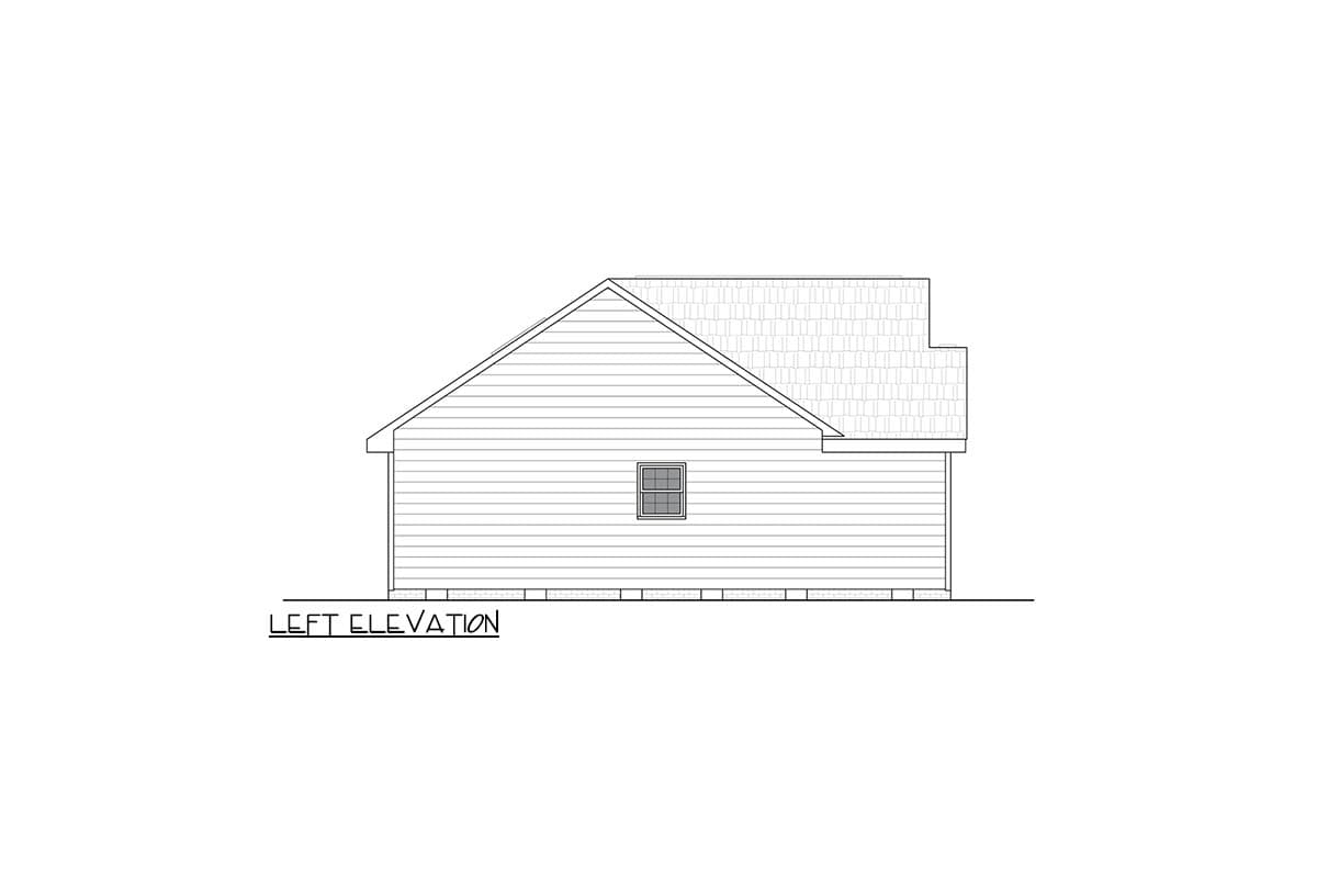 Plan 25950GE: Three Bedroom Traditional Ranch House Plan with One Car Garage - Image #4 - Ranch, Traditional
