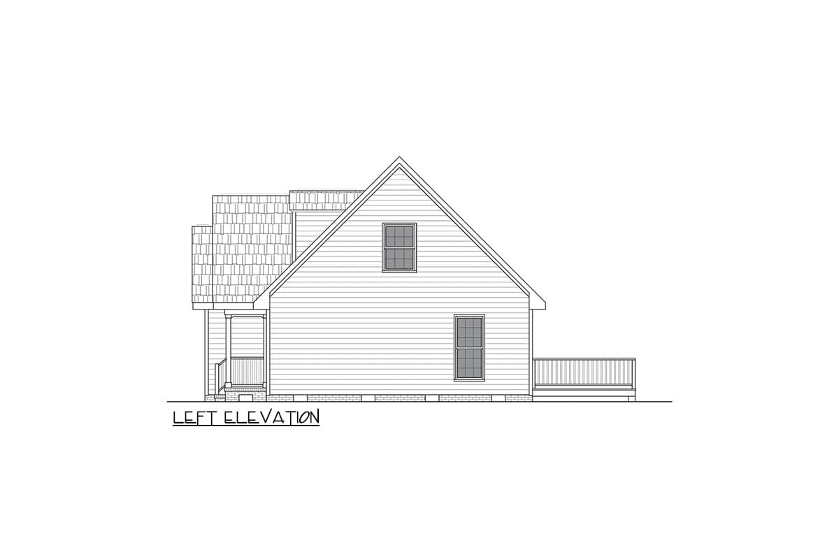 Plan 25951GE: Traditional Three Bedroom House Plan with Main Level Primary Suite - Image #4 - Country, Traditional