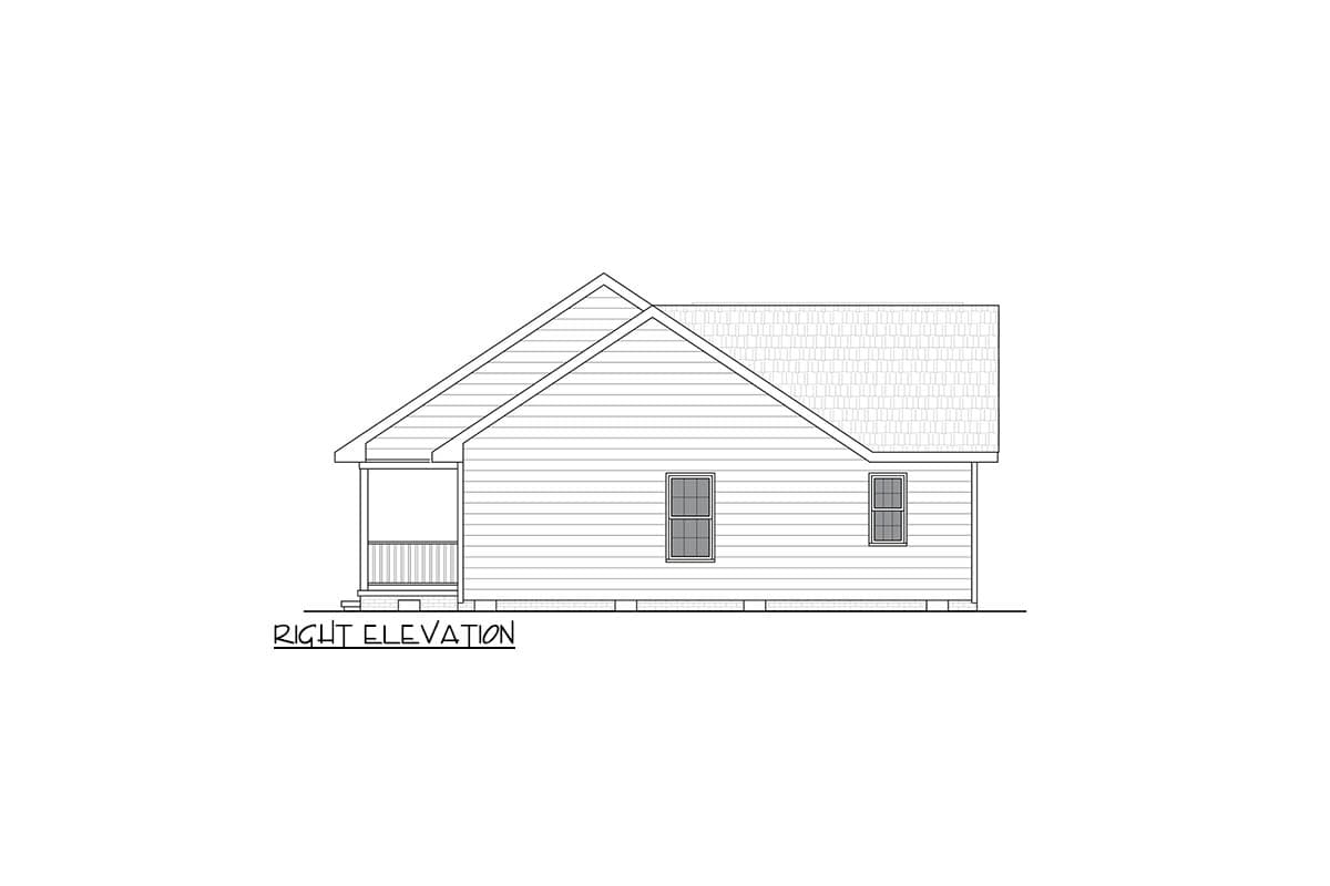 Plan 25952GE: Three Bedroom Traditional Ranch House Plan with Inviting Front Porch - Image #5 - Ranch, Traditional