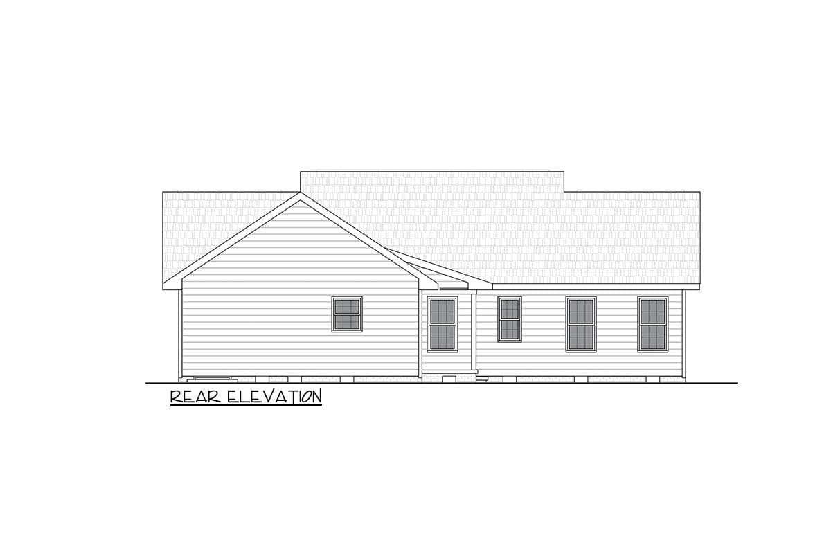 Plan 25952GE: Three Bedroom Traditional Ranch House Plan with Inviting Front Porch - Image #6 - Ranch, Traditional