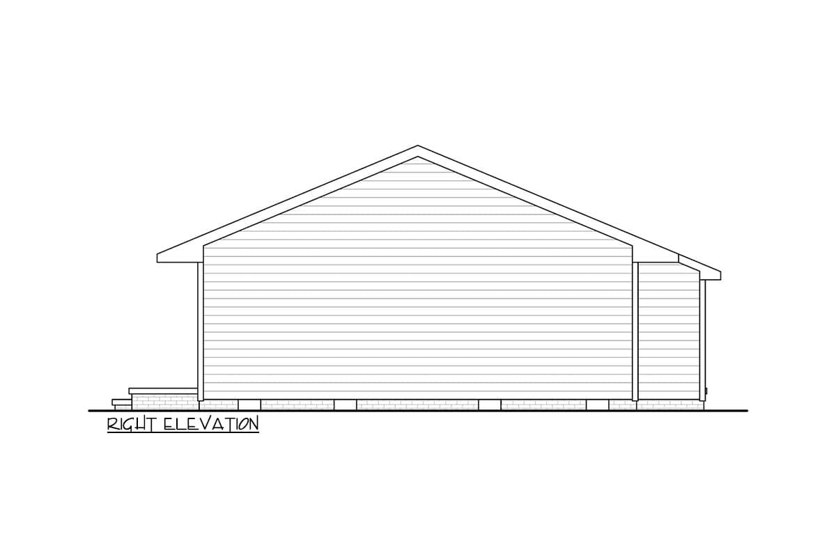 Plan 25954GE: Charming Three Bedroom Traditional Ranch House Plan with 1092 Square Feet - Image #6 - Ranch, Traditional