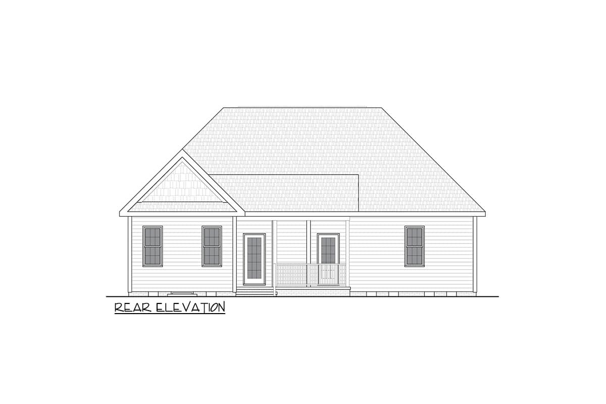Plan 25956GE: Three Bedroom Country Ranch House Plan with Two Car Garage - Image #5 - Country, Ranch, Traditional
