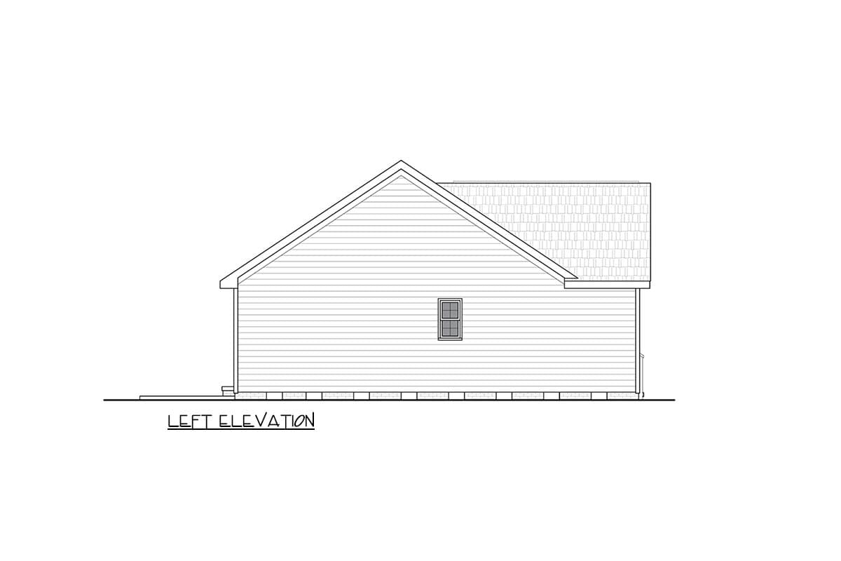 Plan 25957GE: Three Bedroom Country Ranch House Plan with One Car Garage - Image #4 - Country, Ranch, Traditional