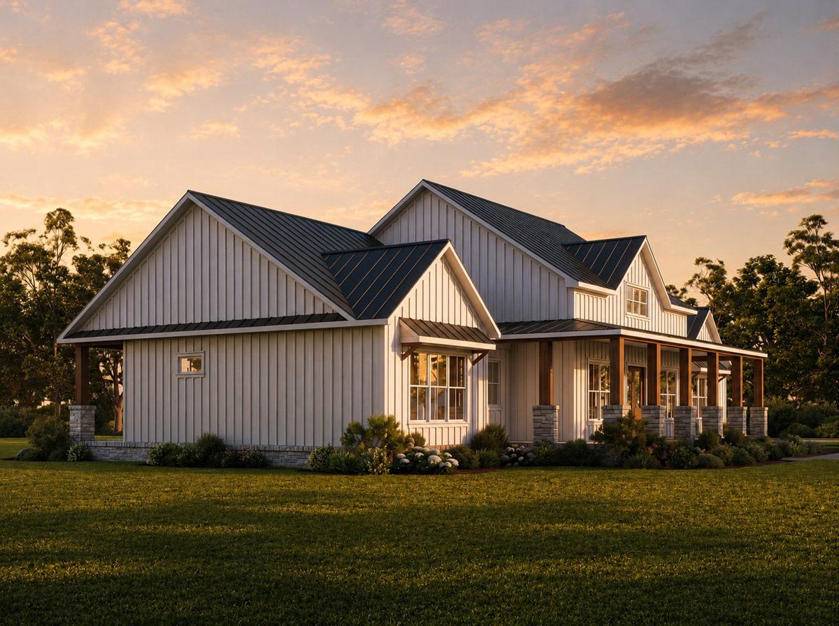 Plan 810063RBT: New American House Plan with 3 Bedrooms and Dual Expansive Porches - Image #4 - Country, Farmhouse, Modern Farmhouse, New American, Traditional
