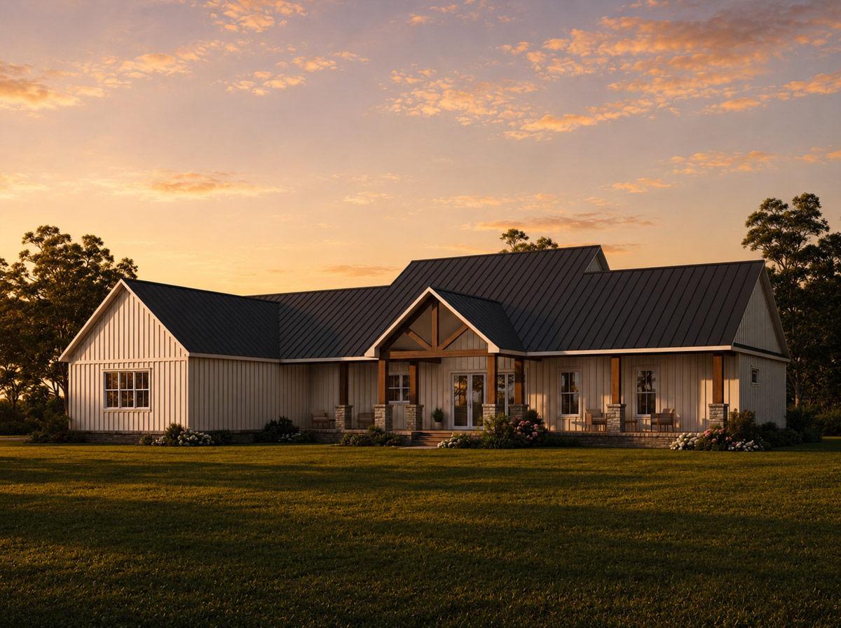 Plan 810063RBT: New American House Plan with 3 Bedrooms and Dual Expansive Porches - Image #3 - Country, Farmhouse, Modern Farmhouse, New American, Traditional