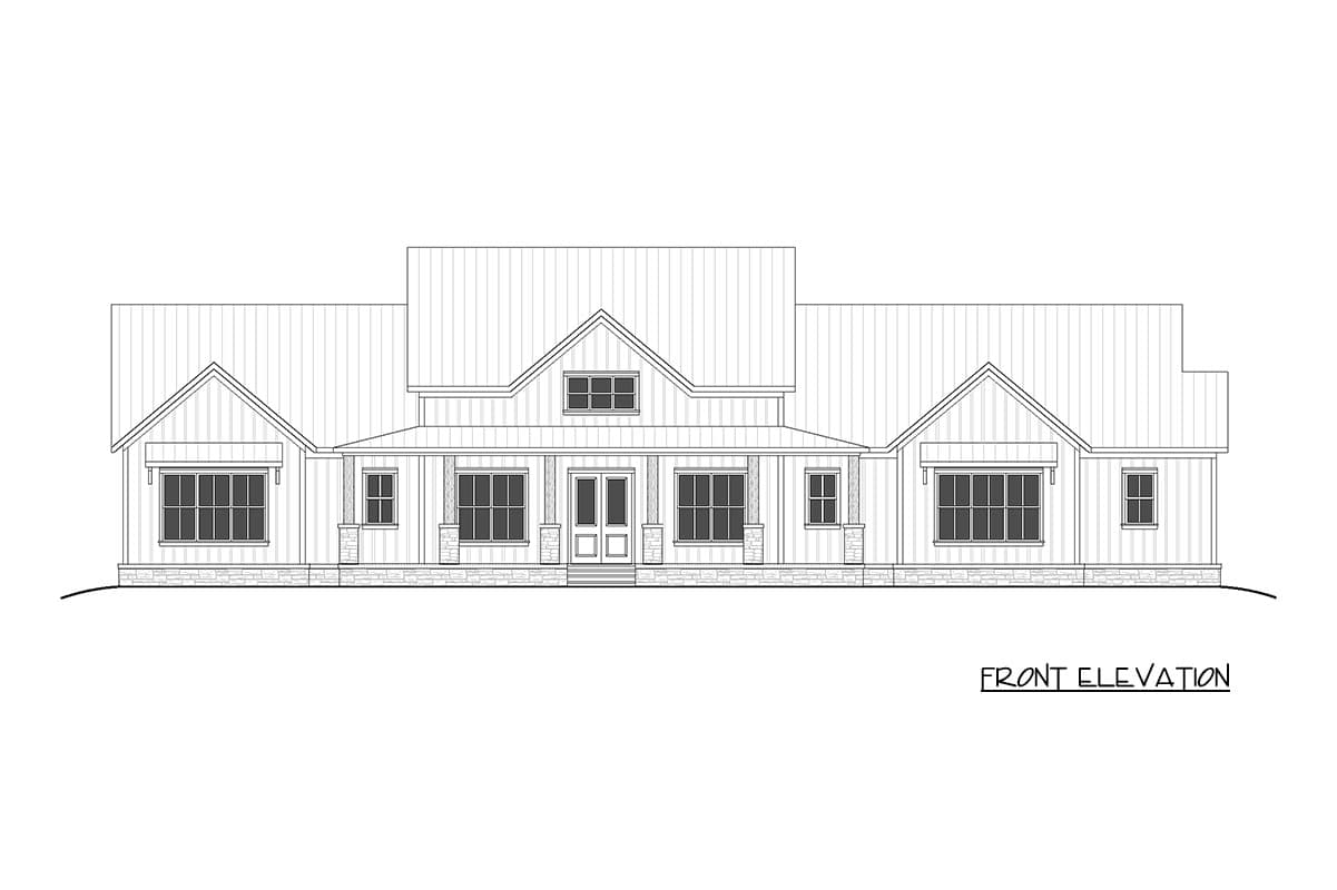 Plan 810063RBT: New American House Plan with 3 Bedrooms and Dual Expansive Porches - Image #9 - Country, Farmhouse, Modern Farmhouse, New American, Traditional