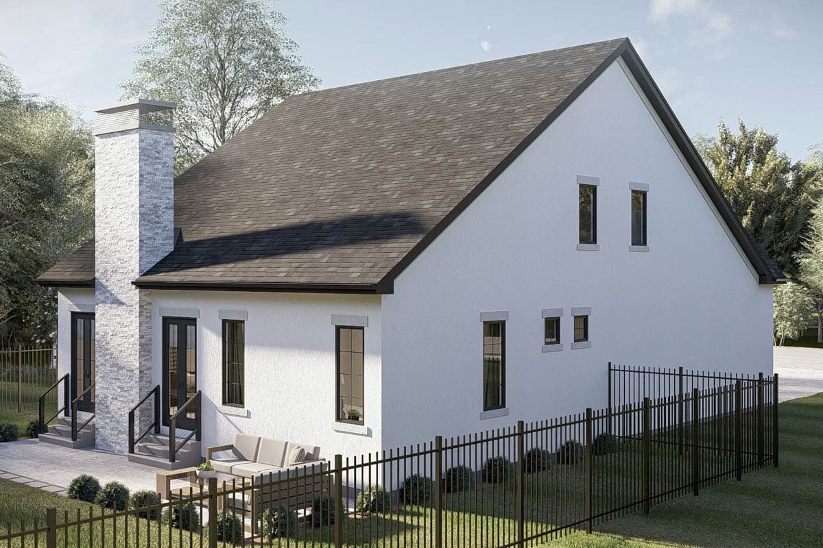 Plan 623645DJ: Modern European House Plan with 3 Beds, Home Office, and Main-Level Primary Suite - Image #5 - European, Modern