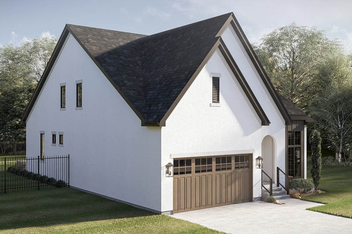 Plan 623645DJ: Modern European House Plan with 3 Beds, Home Office, and Main-Level Primary Suite - Image #6 - European, Modern