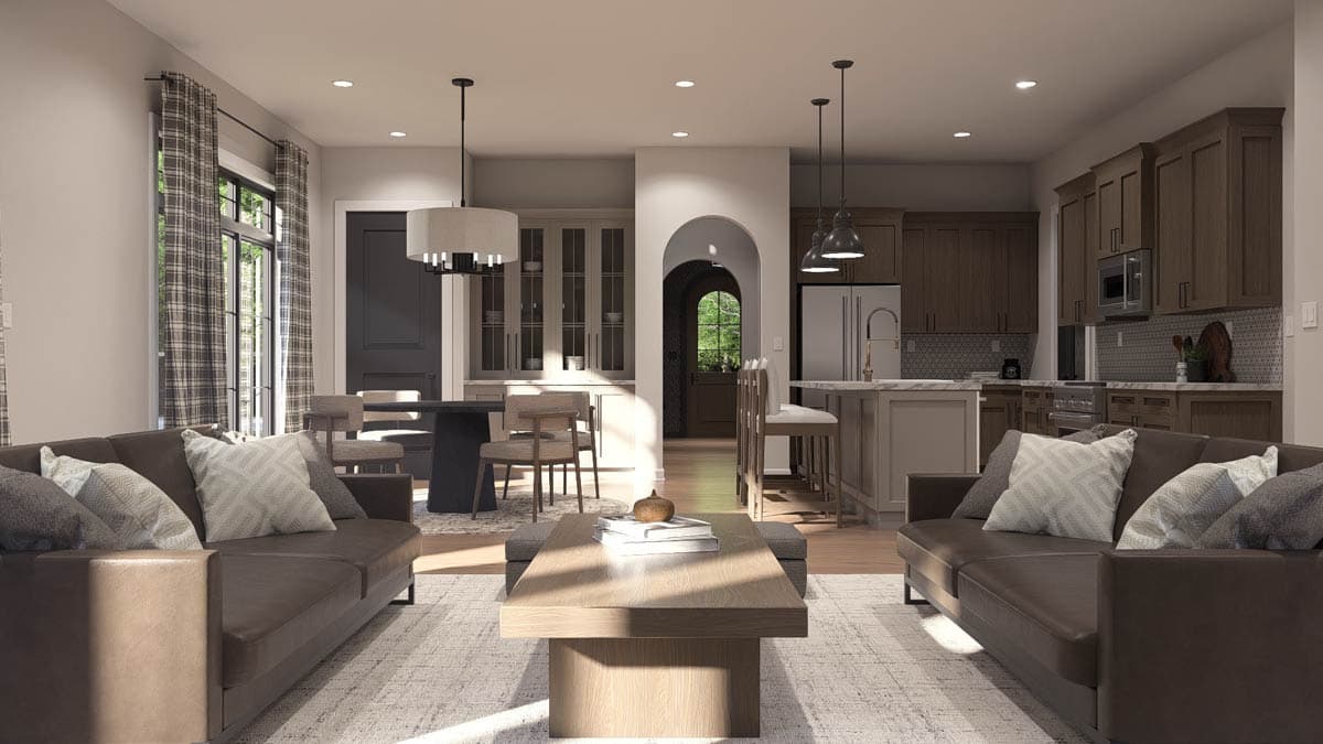 Plan 623645DJ: Modern European House Plan with 3 Beds, Home Office, and Main-Level Primary Suite - Image #13 - European, Modern