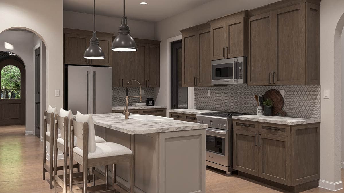 Plan 623645DJ: Modern European House Plan with 3 Beds, Home Office, and Main-Level Primary Suite - Image #15 - European, Modern