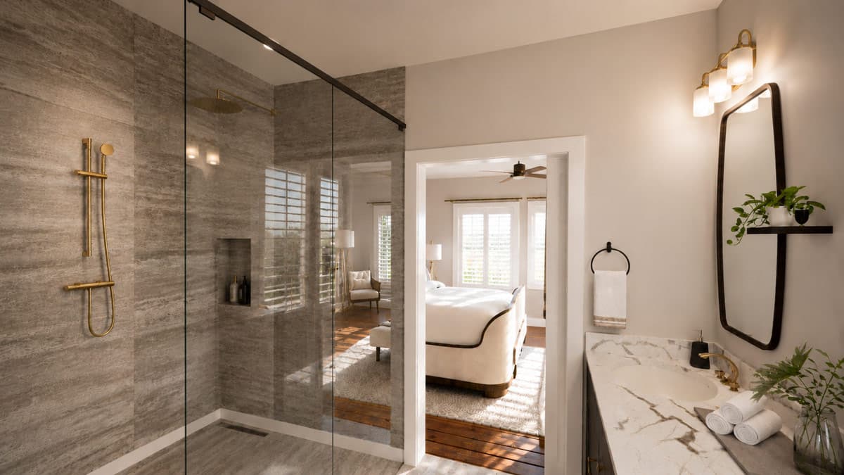 Plan 25082DH: Modern Farmhouse House Plan with Split Bedrooms and Cathedral Great Room - Image #15 - Farmhouse, Modern Farmhouse, New American