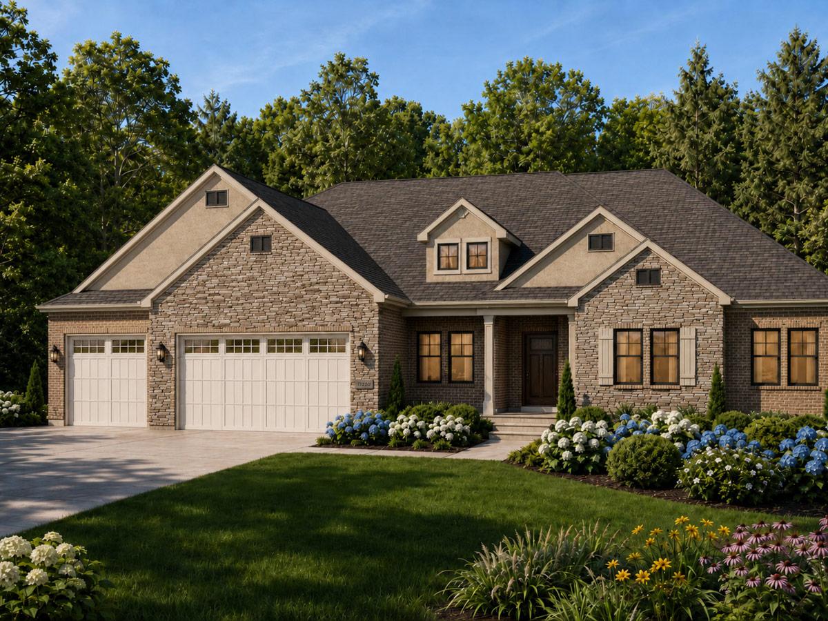 Plan 849100PGE: Craftsman-Farmhouse House Plan with 3-4 Car Garage and Den - Image #2 - Craftsman, Farmhouse, Traditional