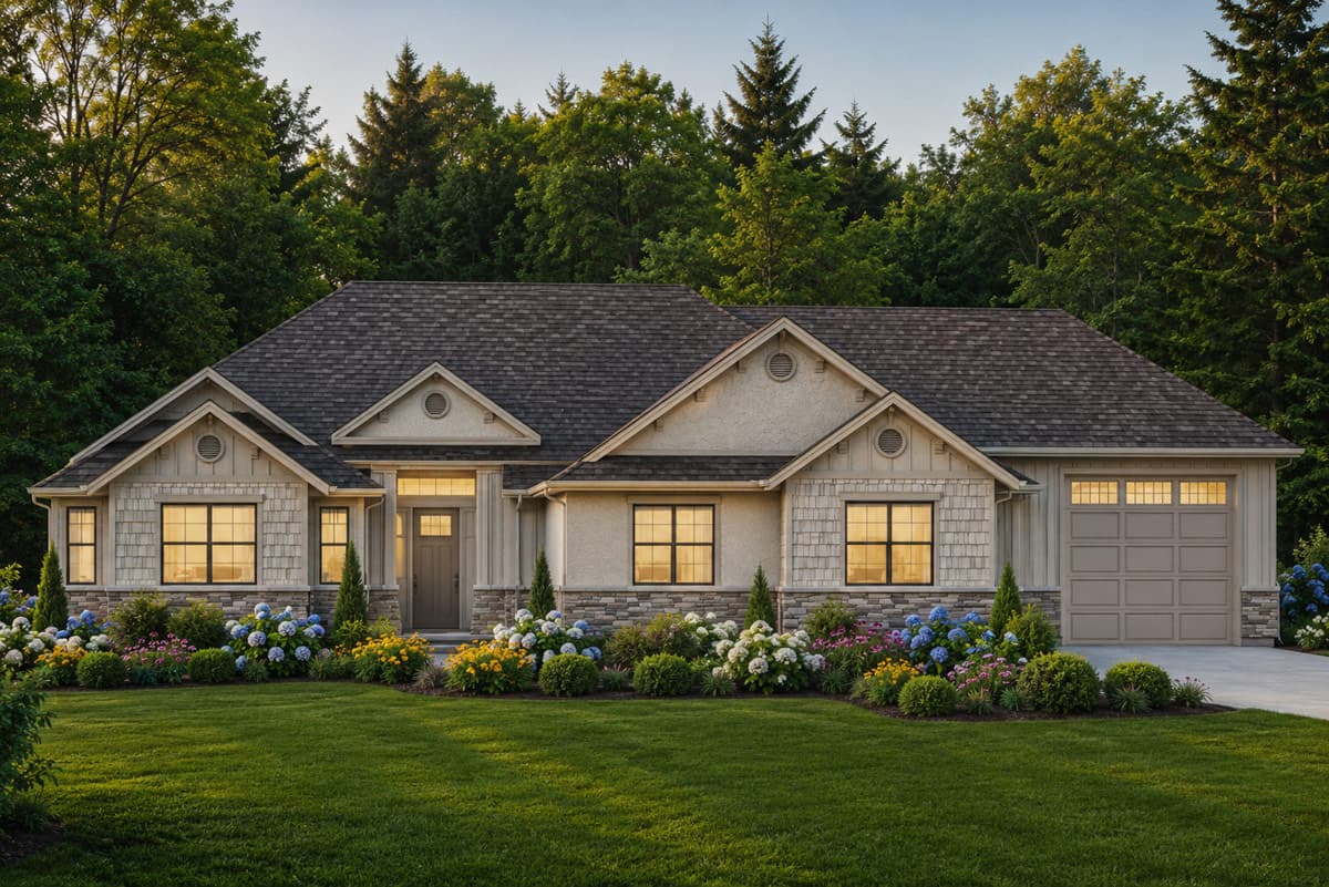 Plan 849101PGE: Craftsman House Plan with 3-Car Garage and Flexible Bedrooms - Image #2 - Craftsman, Traditional