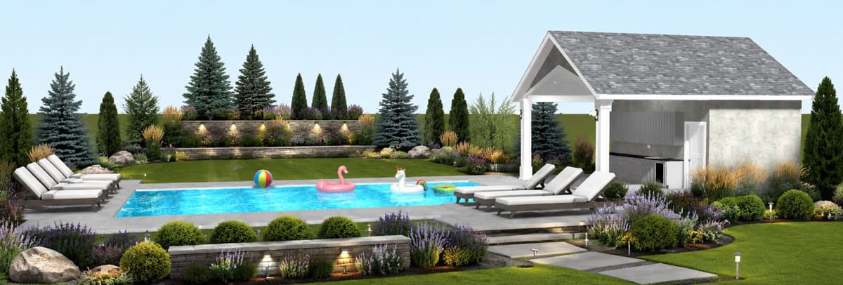Plan 61756UT: Pool House Plan with Outdoor Kitchen and Spacious Porch - Image #2 - Traditional