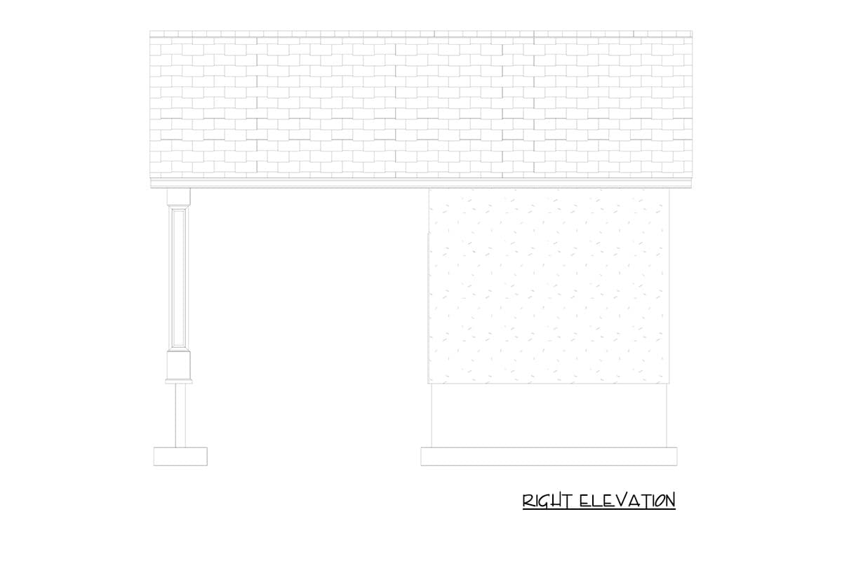 Plan 61756UT: Pool House Plan with Outdoor Kitchen and Spacious Porch - Image #8 - Traditional