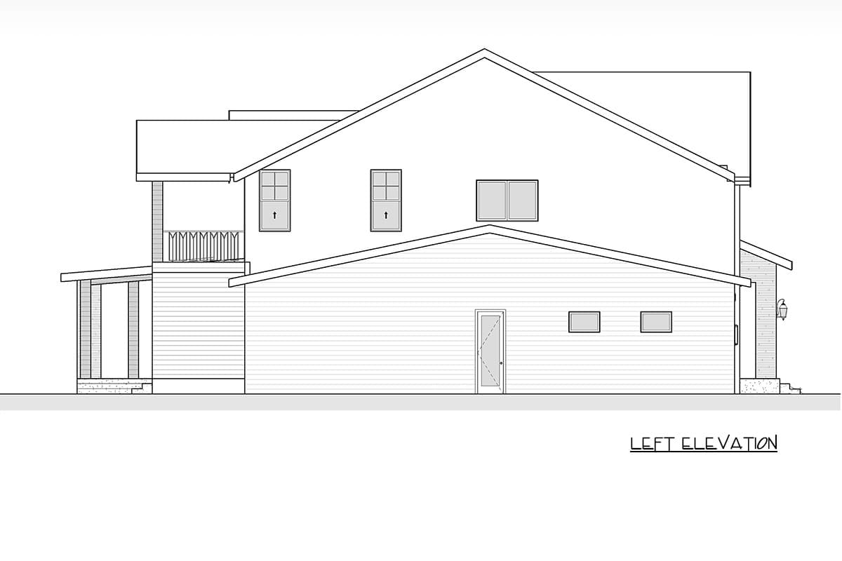 Plan 666313RAF: Modern Farmhouse House Plan with 4 Beds, 2-Car Garage & Game Room - Image #4 - Country, Farmhouse, Modern Farmhouse