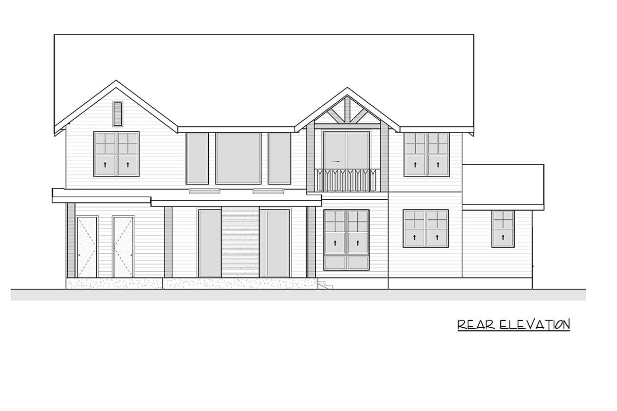 Plan 666313RAF: Modern Farmhouse House Plan with 4 Beds, 2-Car Garage & Game Room - Image #7 - Country, Farmhouse, Modern Farmhouse