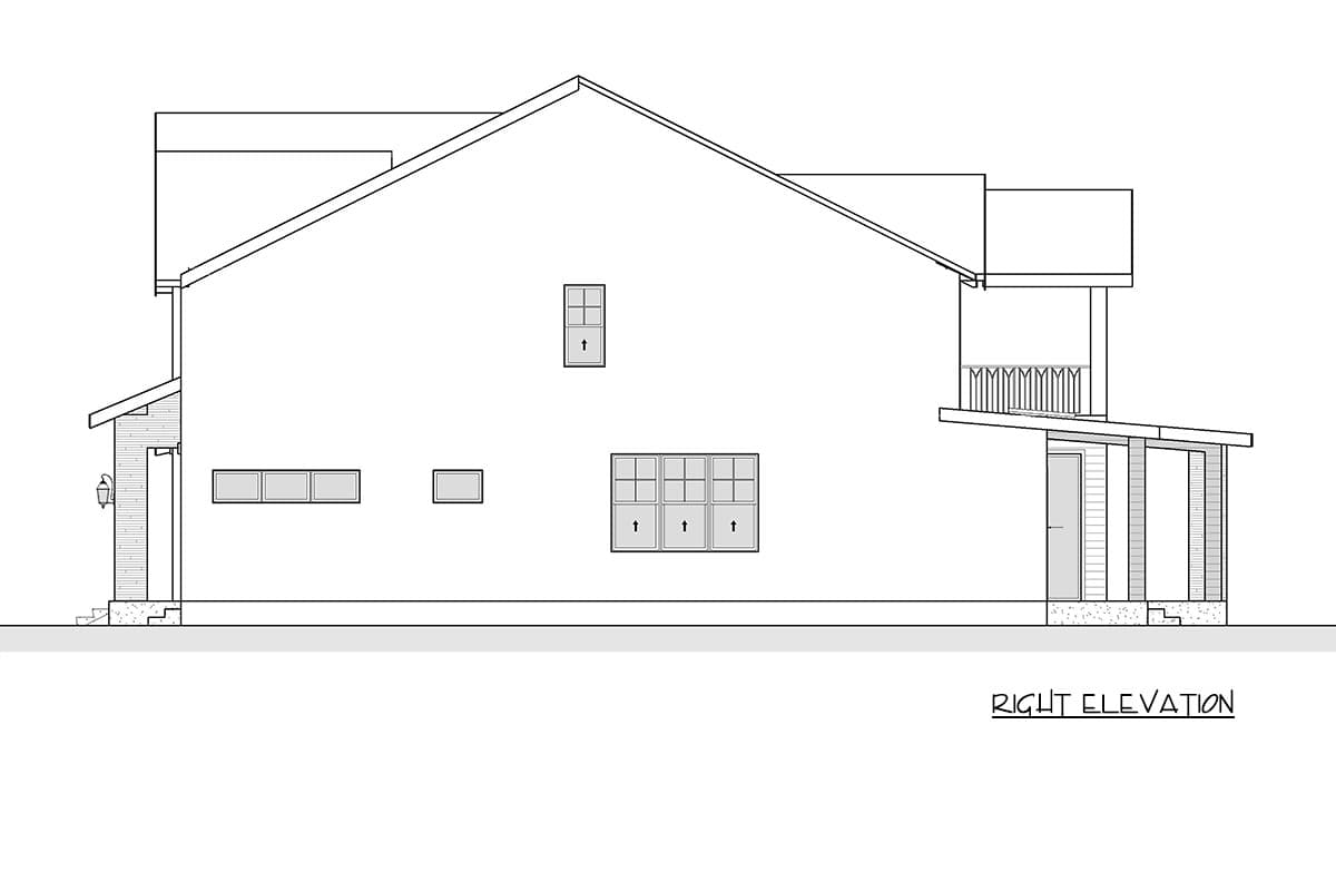 Plan 666313RAF: Modern Farmhouse House Plan with 4 Beds, 2-Car Garage & Game Room - Image #8 - Country, Farmhouse, Modern Farmhouse