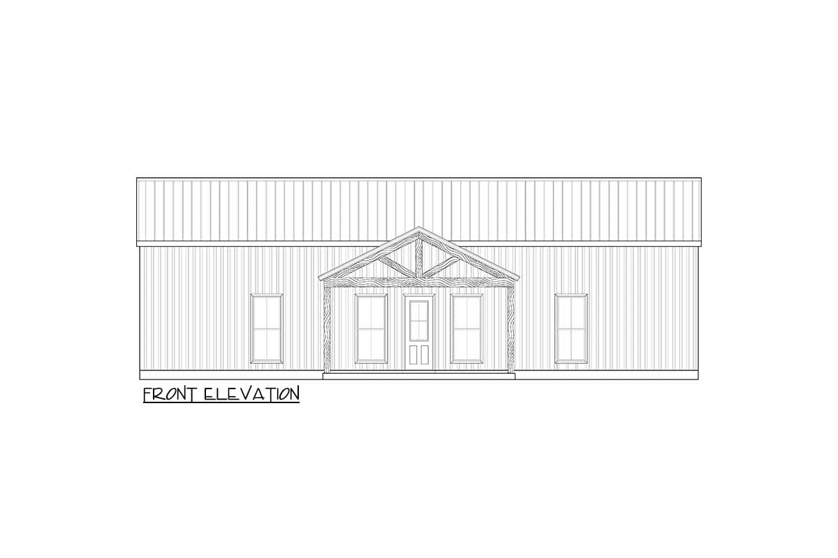Plan 170020ADS: Spacious Barndominium House Plan with 3 Beds and Expansive Outdoor Living - Image #2 - Barndominium