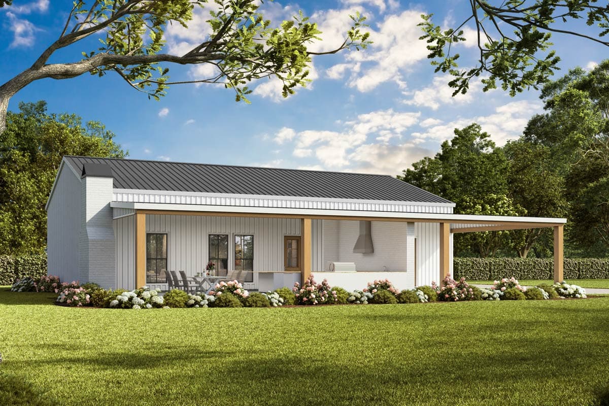 Plan 170020ADS: Spacious Barndominium House Plan with 3 Beds and Expansive Outdoor Living - Image #3 - Barndominium
