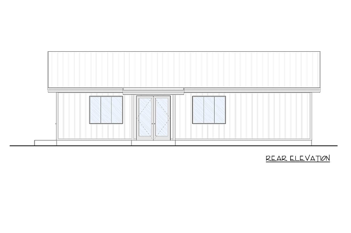 Plan 337013JUN: Modern 3 Bed 3 Bath 1540 Sq Ft Contemporary House Plan with Vaulted Ceilings - Image #7 - Contemporary, Mid Century Modern, Modern, Mountain