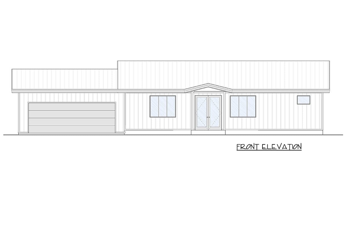 Plan 337014JUN: Contemporary Modern House Plan with 3-5 Bedrooms and Two Story Great Room - Image #3 - Contemporary, Cottage, Modern, Mountain