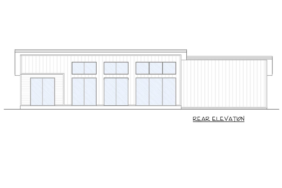 Plan 337014JUN: Contemporary Modern House Plan with 3-5 Bedrooms and Two Story Great Room - Image #5 - Contemporary, Cottage, Modern, Mountain
