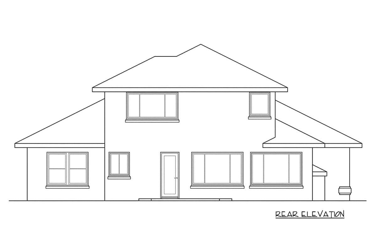 Plan 720185DA: Contemporary Southwest House Plan with 4 Bedrooms and 3 Baths - Image #3 - Contemporary, Mediterranean, Southwest