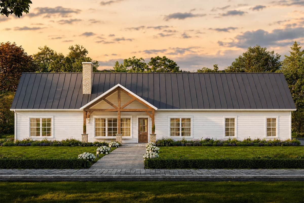 Plan image - 810064RBT:Modern Barndominium House Plan with 3 or 4 Bedrooms Workshop