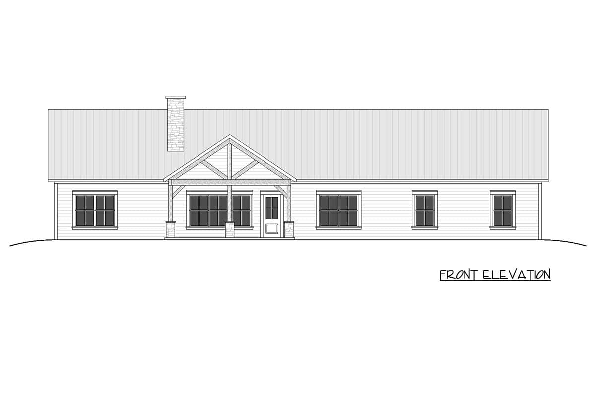 Plan 810064RBT: Modern Barndominium House Plan with 3 or 4 Bedrooms Workshop - Image #7 - Barndominium, Country, Modern Farmhouse, Ranch