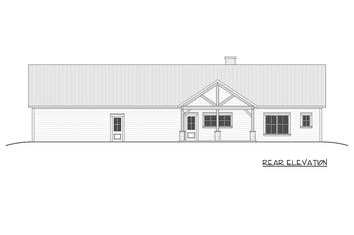 Plan 810064RBT: Modern Barndominium House Plan with 3 or 4 Bedrooms Workshop - Image #9 - Barndominium, Country, Modern Farmhouse, Ranch