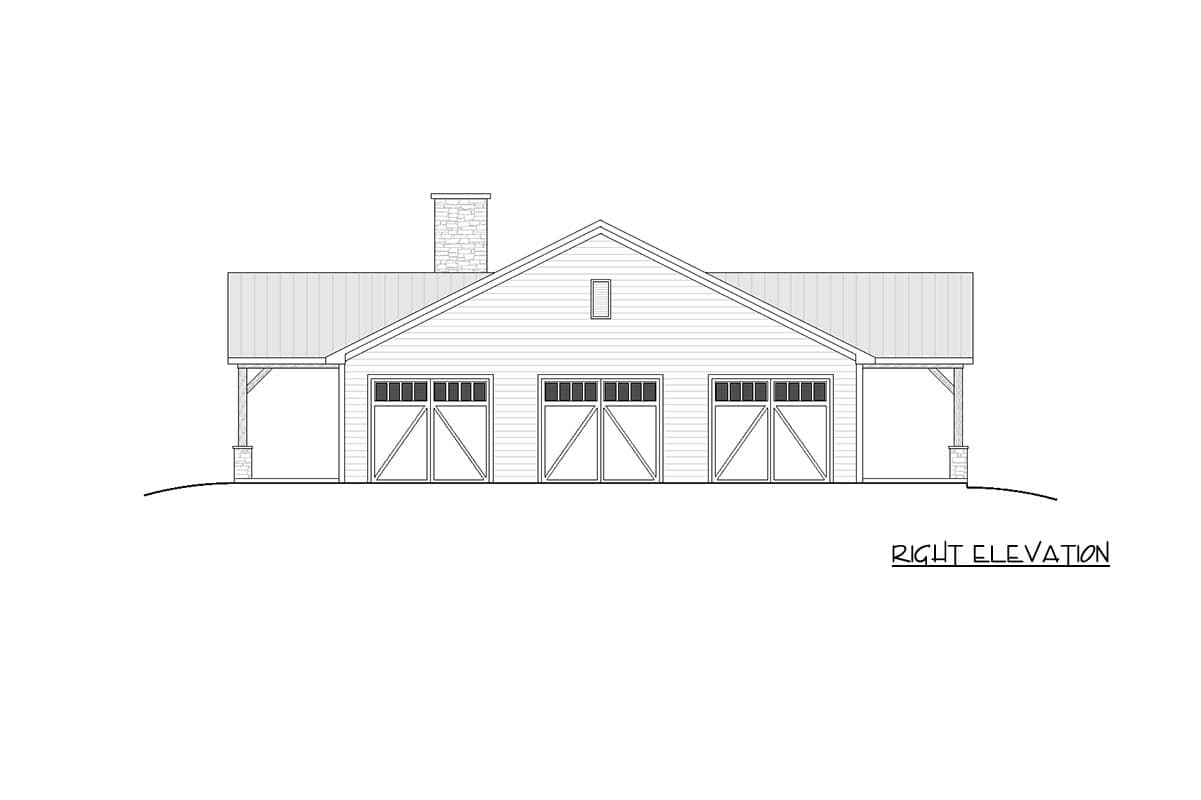 Plan 810064RBT: Modern Barndominium House Plan with 3 or 4 Bedrooms Workshop - Image #10 - Barndominium, Country, Modern Farmhouse, Ranch