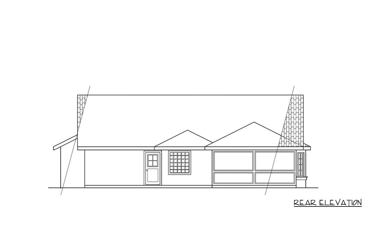 Plan 720186DA: Mediterranean Ranch House Plan with 4 Bedrooms and 2 Car Garage - Image #4 - Mediterranean, Ranch, Southwest