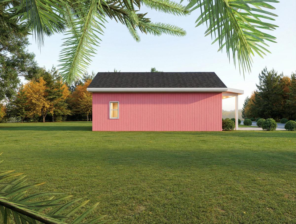 Plan 850033PKE: One-Bedroom Farmhouse Cottage House Plan - Image #3 - Bungalow, Cottage, Farmhouse