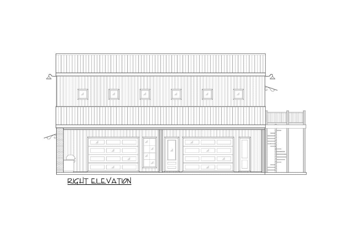 Plan 170021ADS: Modern Barndominium House Plan with Loft, Outdoor Kitchen, and Carport - Image #5 - Barndominium